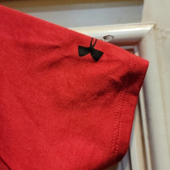 Under Armour Heat Gear Top Boy Outdoor Running Short Sleeve - Picture 3 of 4